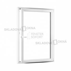 Skladova-okna Jednokřídlé plastové okno PREMIUM otvíravo-sklopné pravé 1150 x 1750 mm barva bílá Skladová Okna
