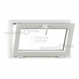 Skladova-okna Sklopné plastové okno PREMIUM 900 x 550 mm barva bílá Skladová Okna