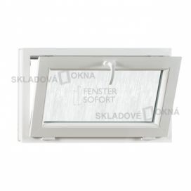 Skladova-okna Sklopné plastové okno PREMIUM sklo kůra 900 x 550 mm barva bílá Skladová Okna