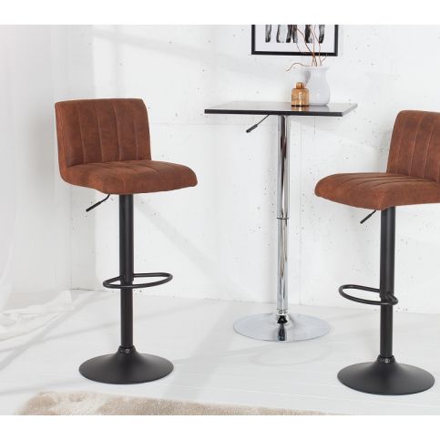 INV Barová židle Portuale hnědá vintage - Design4life