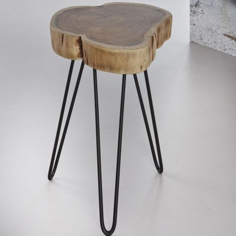 Odkládací stolek z 6 cm širokého akáciového dřeva - Nábytek aldo - NE
