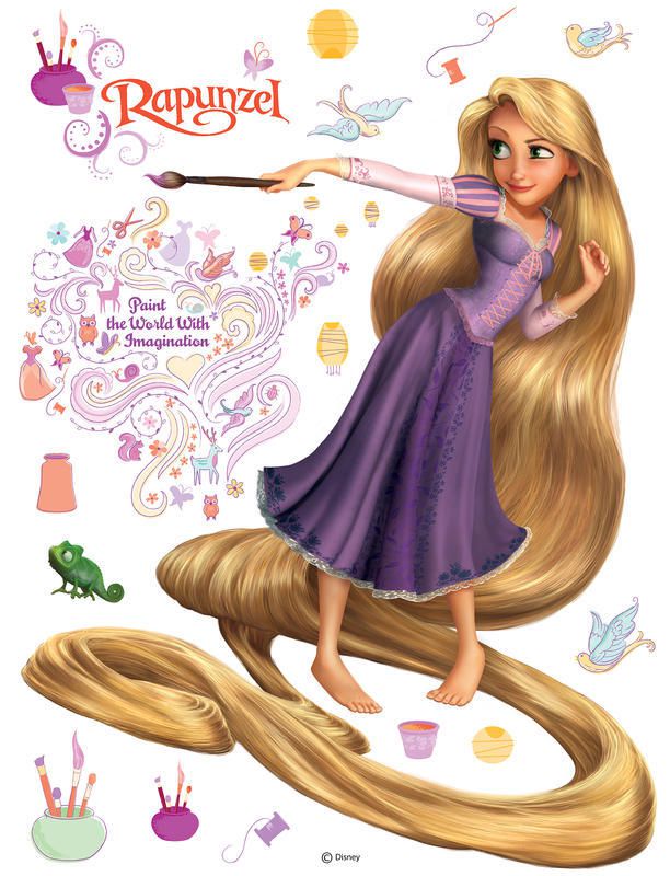 AG Design Rapunzel Disney - samolepka na zeď 65x85 cm - GLIX DECO s.r.o.