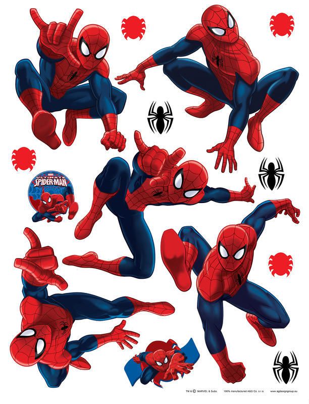 AG Design Spider-Man - samolepka na zeď 30x30 cm - GLIX DECO s.r.o.