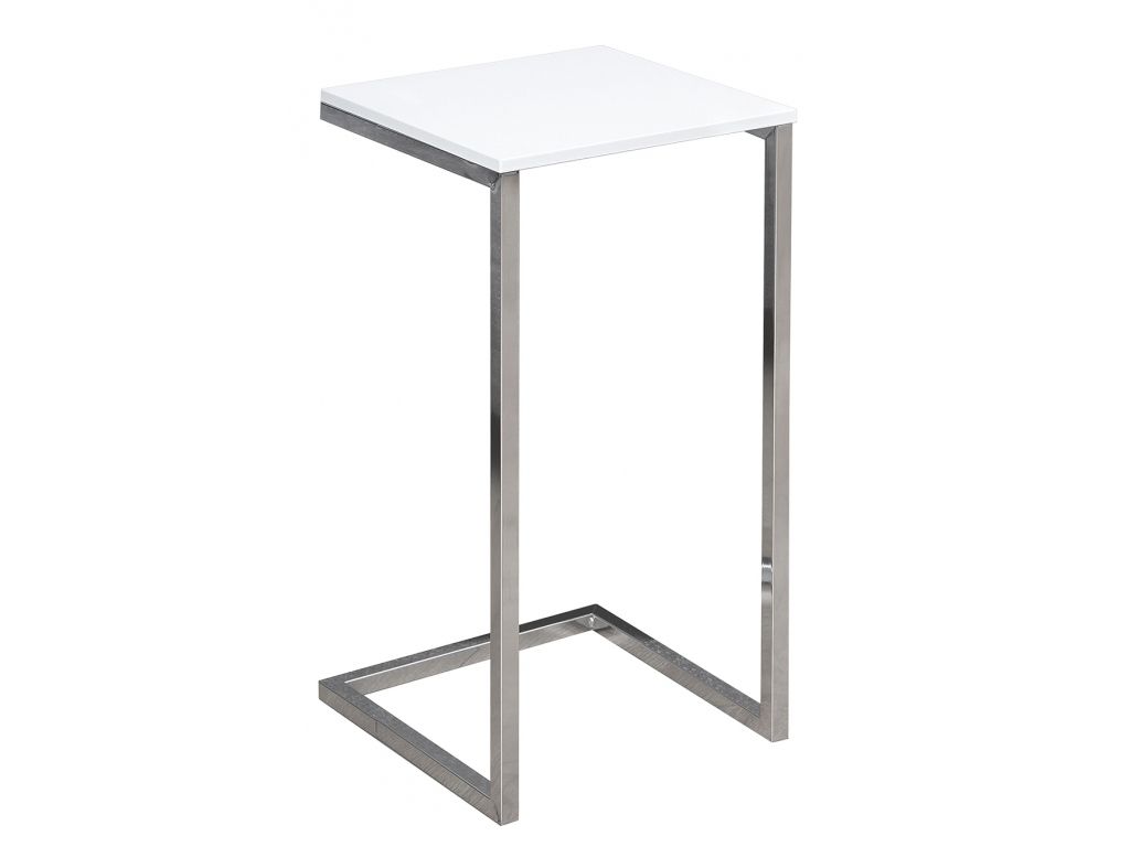 Bílý kovový odkládací stolek Ramos 30x30 cm - Designovynabytek.cz