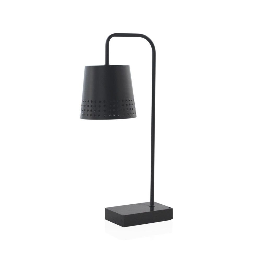 Černá stolní lampa s mramorovým podstavcem Geese, výška 48 cm - Bonami.cz