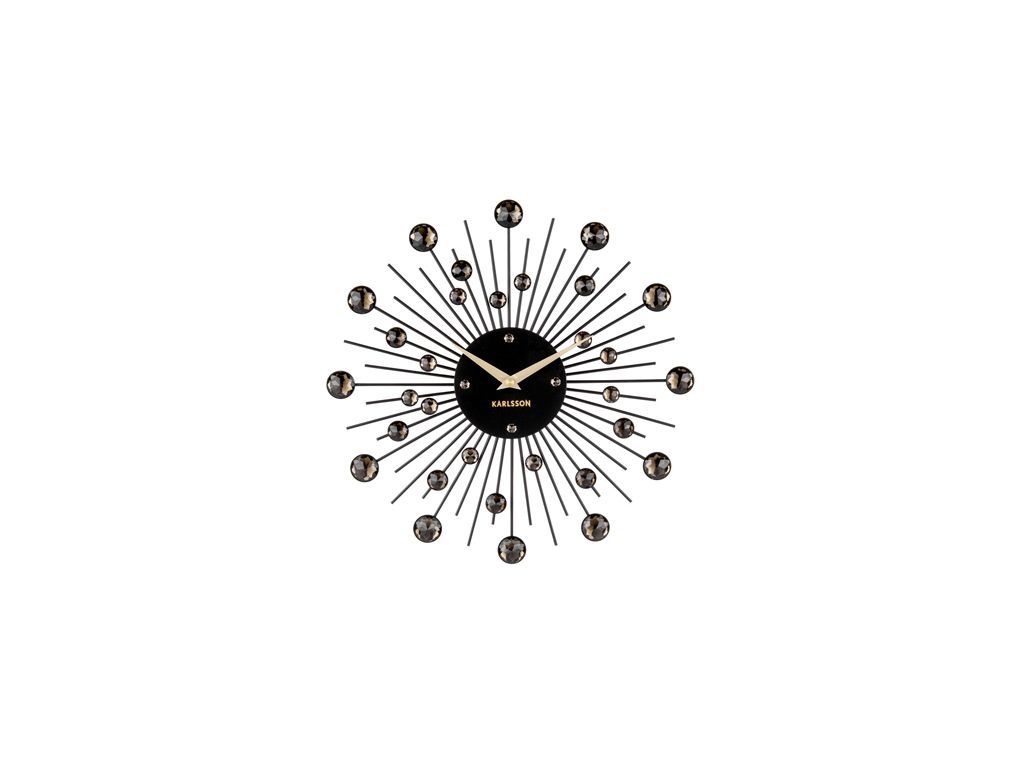 Karlsson 4860BK Designové nástěnné hodiny, 30 cm - Bonami.cz