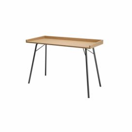Pracovní stůl s deskou v dubovém dekoru 52x115 cm Rayburn – Woodman