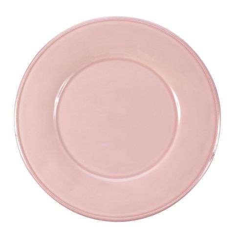 Růžový kameninový talíř Côté Table Constance, ⌀ 28,5 cm - Bonami.cz