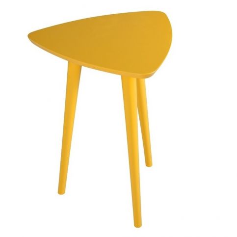 Žlutý příruční stolek Durbas Style Trio - Bonami.cz