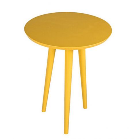 Žlutý příruční stolek Durbas Style Tweet - Bonami.cz