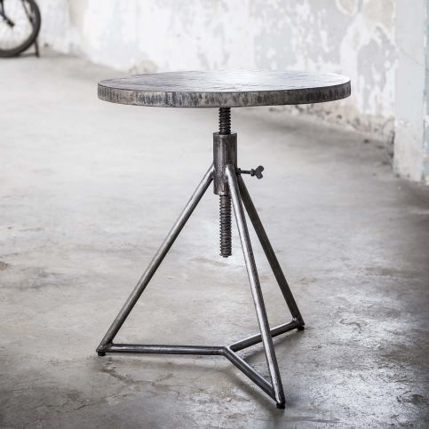 Odkládací stolek z mangového dřeva a oceli - Nábytek aldo - NE