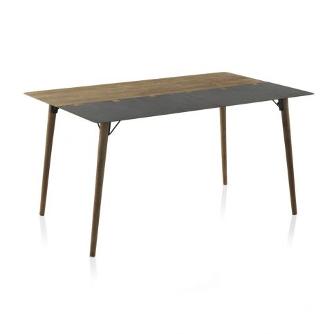 Dřevěný jídelní stůl s kovovými nohami Geese, 150 x 90 cm - Bonami.cz