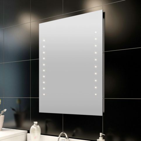Koupelnové zrcadlo s LED diodami, nástěnné, 50 x 60 cm (D x V) - Favi.cz