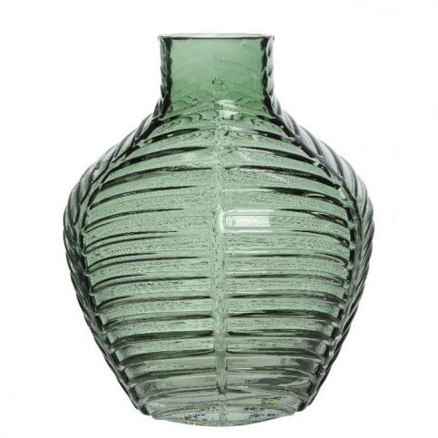 Skleněná váza Crystal zelená, 20 cm - 4home.cz
