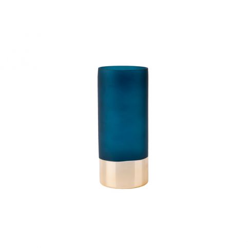 Modro-zlatá skleněná váza PT LIVING, výška 18,5 cm - Bonami.cz