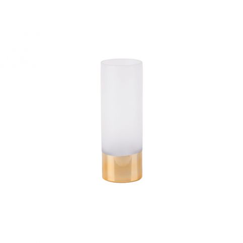 Bílo-zlatá skleněná váza PT LIVING Glamour, výška 25 cm - Bonami.cz