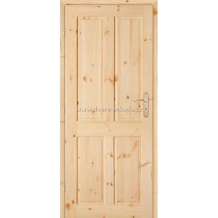 ERKADO Dřevěné masivni dveře masiv z borovice GAZDA S2 - ERKADO CZ s.r.o.
