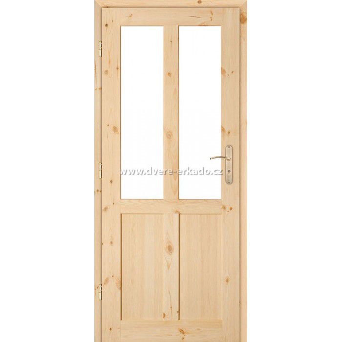 ERKADO Dřevěné masivni dveře masiv z borovice GAZDA S3 - ERKADO CZ s.r.o.