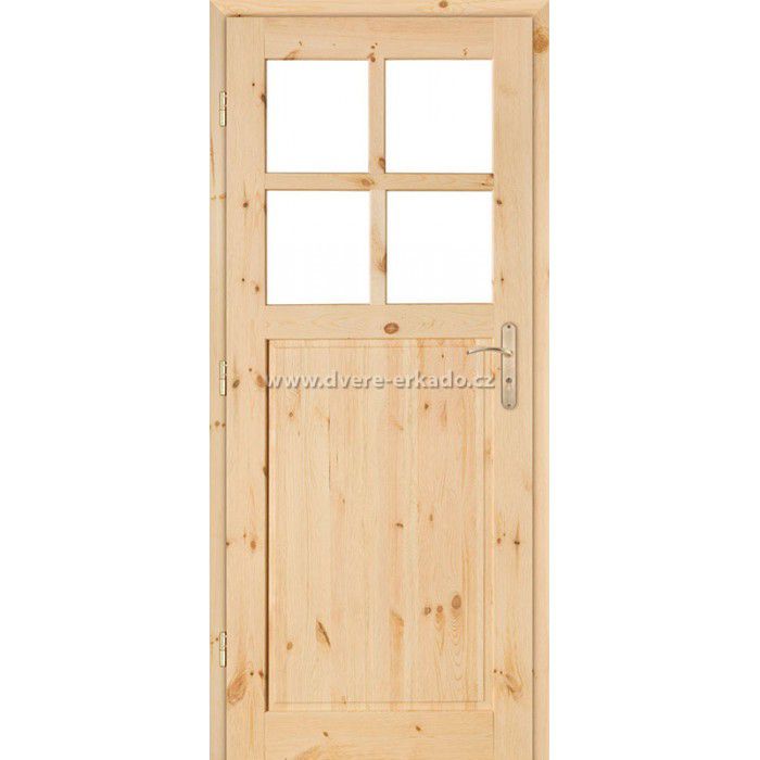 ERKADO Dřevěné masivni dveře masiv z borovice JUHAS 5/4 - ERKADO CZ s.r.o.