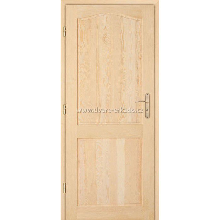 ERKADO Dřevěné masivni dveře masiv z borovice LONDÝN 2/P - ERKADO CZ s.r.o.