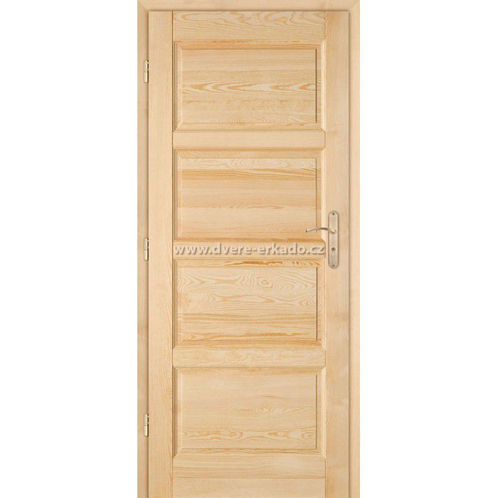 ERKADO Dřevěné masivni dveře masiv z borovice MANHATTAN 4 D-4/P - ERKADO CZ s.r.o.