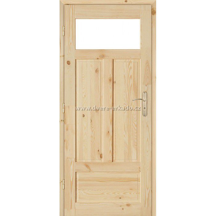 ERKADO Dřevěné masivni dveře masiv z borovice OSLO 4/1 - ERKADO CZ s.r.o.