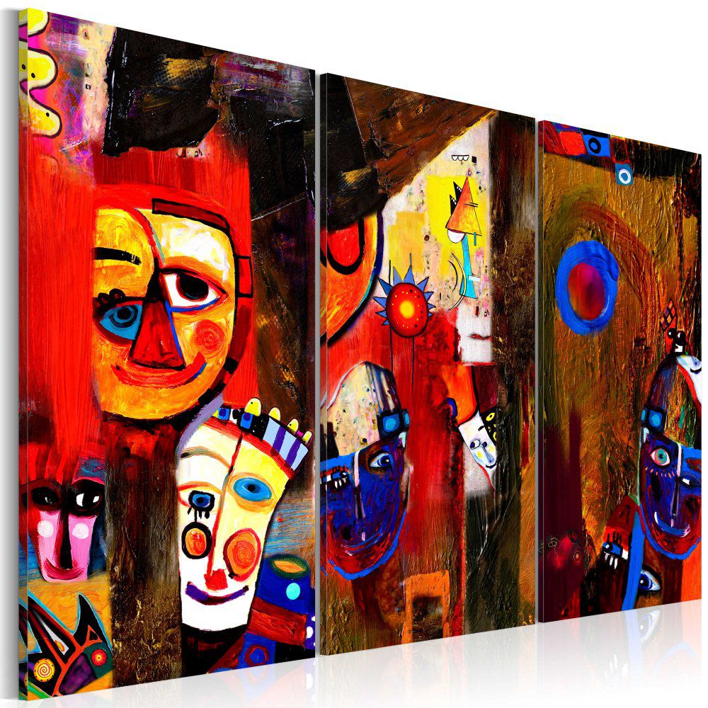 Bimago Ručně malovaný obraz - Abstract Carnival 120x80 cm - GLIX DECO s.r.o.