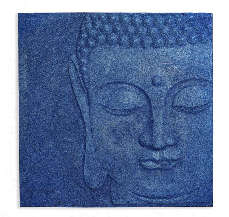 Arthouse Třpyťivý 3D obraz -  Buddha Navy - GLIX DECO s.r.o.
