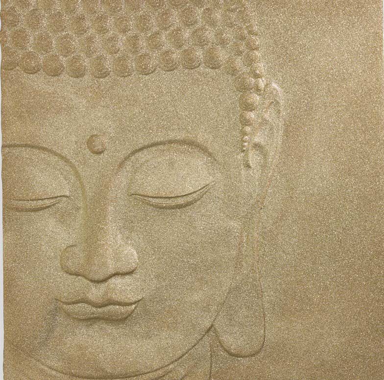 Arthouse Třpytivý 3D obraz -  Gold Buddha - GLIX DECO s.r.o.