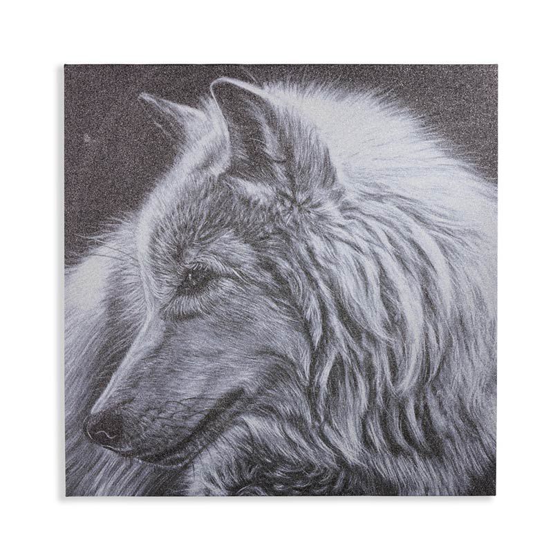 Arthouse Třpytivý obraz na plátně - Glitter Wolf - GLIX DECO s.r.o.