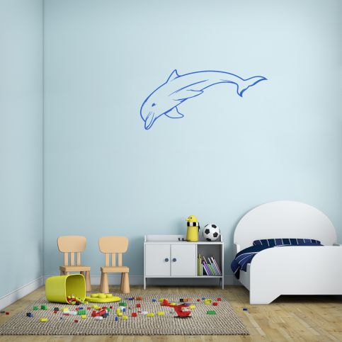 Samolepka na zeď - Delfínek 2 (60x24 cm) - PopyDesign - Popydesign