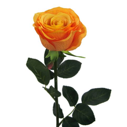 Umělá rozkvetlá Růže broskvová, 42 cm - 4home.cz