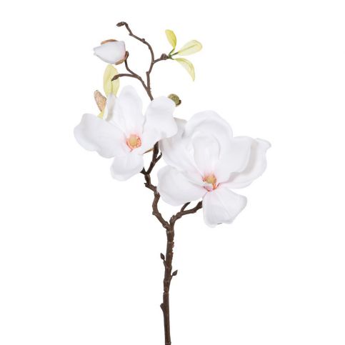 Umělá větvička Magnolie bílo-růžová, 50 cm - 4home.cz