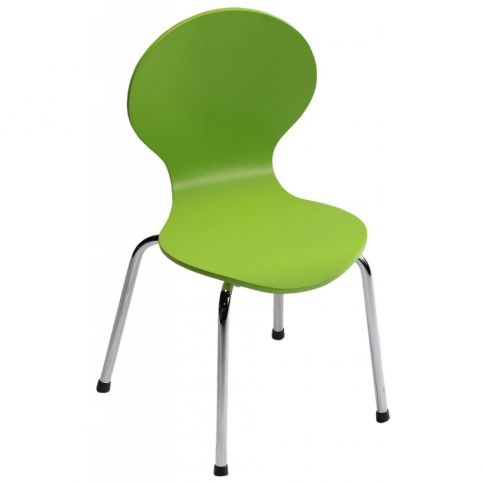 Dětská židle Danform Child, zelená, podnož kov 44-V DAN FORM - Designovynabytek.cz