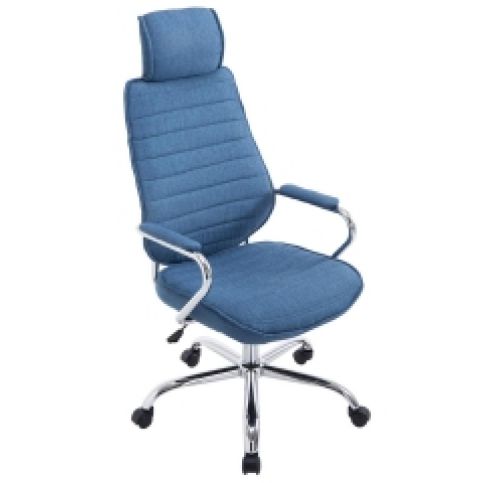 Designová kancelář Kancelářská židle Rondo 24, látka (Modrá)  - DESIGNOVÁ KANCELÁŘ