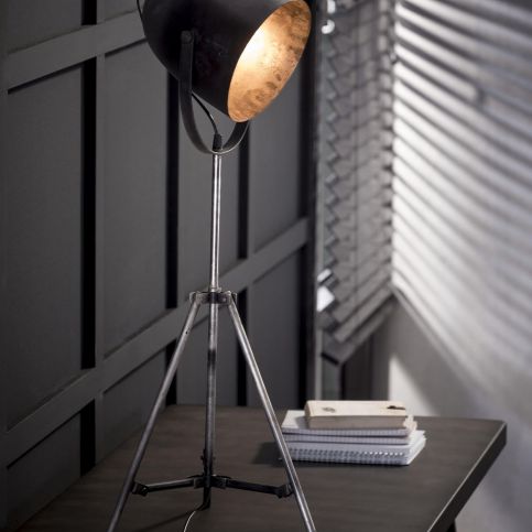 Stojací lampa stříbrný stativ - Nábytek aldo - NE
