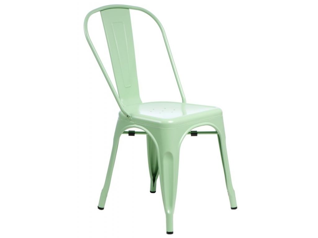 Jídelní židle Paris inspirovaná Tolix zelená  - 96design.cz
