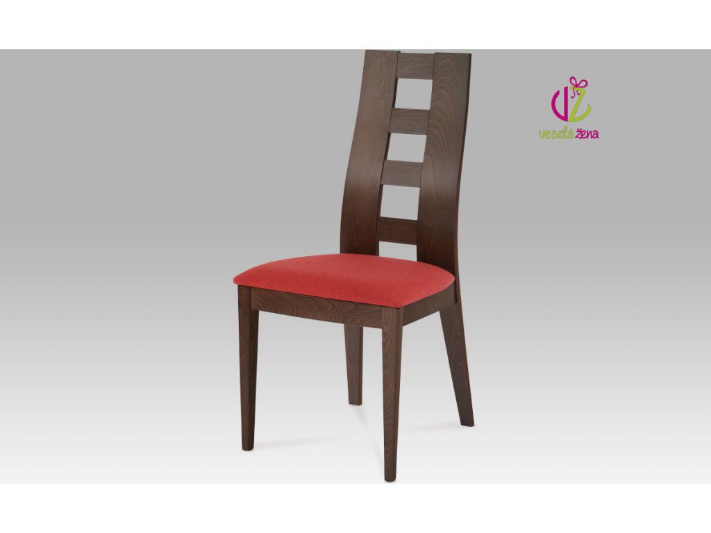Jídelní židle BEZ SEDÁKU, barva ořech BC-33904 WAL Autronic - DEKORHOME.CZ