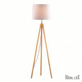 stojací lampa Ideal lux  York PT1 089805 1x60W E27  - přírodní materiály