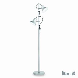 stojací lampa Ideal lux Polly PT2 061115 2x60W E27  - stříbrná
