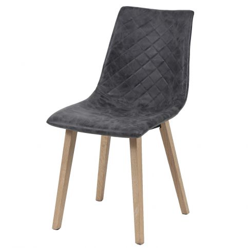 Jídelní židle s dřevěnýma nohama černá - Nábytek aldo - NE