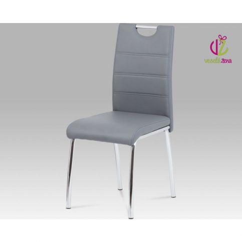 Autronic Jídelní židle DCL-401 GREY - šedá (doprodej, skladem 1 ks) - ATAN Nábytek