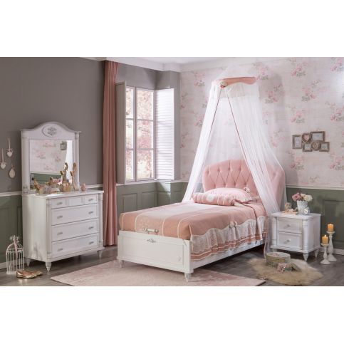 Dětská postel s úložným prostorem Romantic II - Nábytek aldo - NE