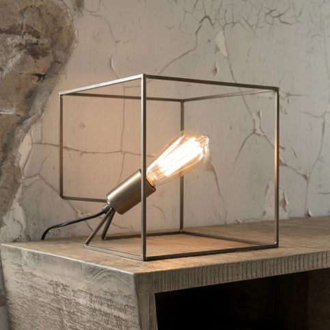 Stolní lampa Cube bronzová - Nábytek aldo - NE
