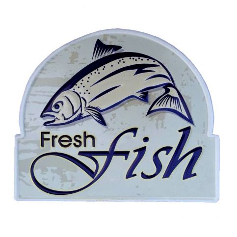 Nástěnná cedule Novita Fresh Fish, 25 x 30 cm - Bonami.cz