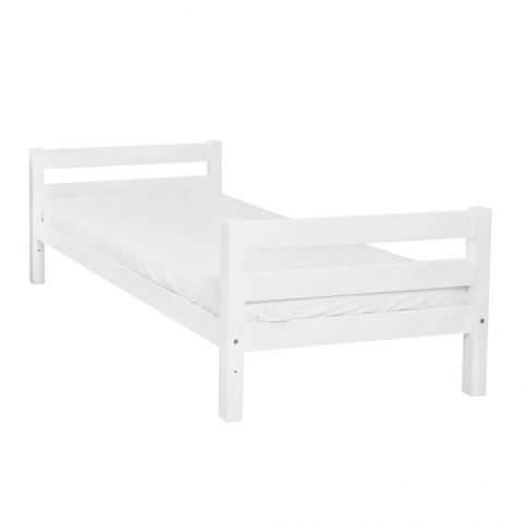 Bílá dětská jednolůžková postel z masivního bukového dřeva Mobi furniture Nina, 200 x 90 cm - Bonami.cz