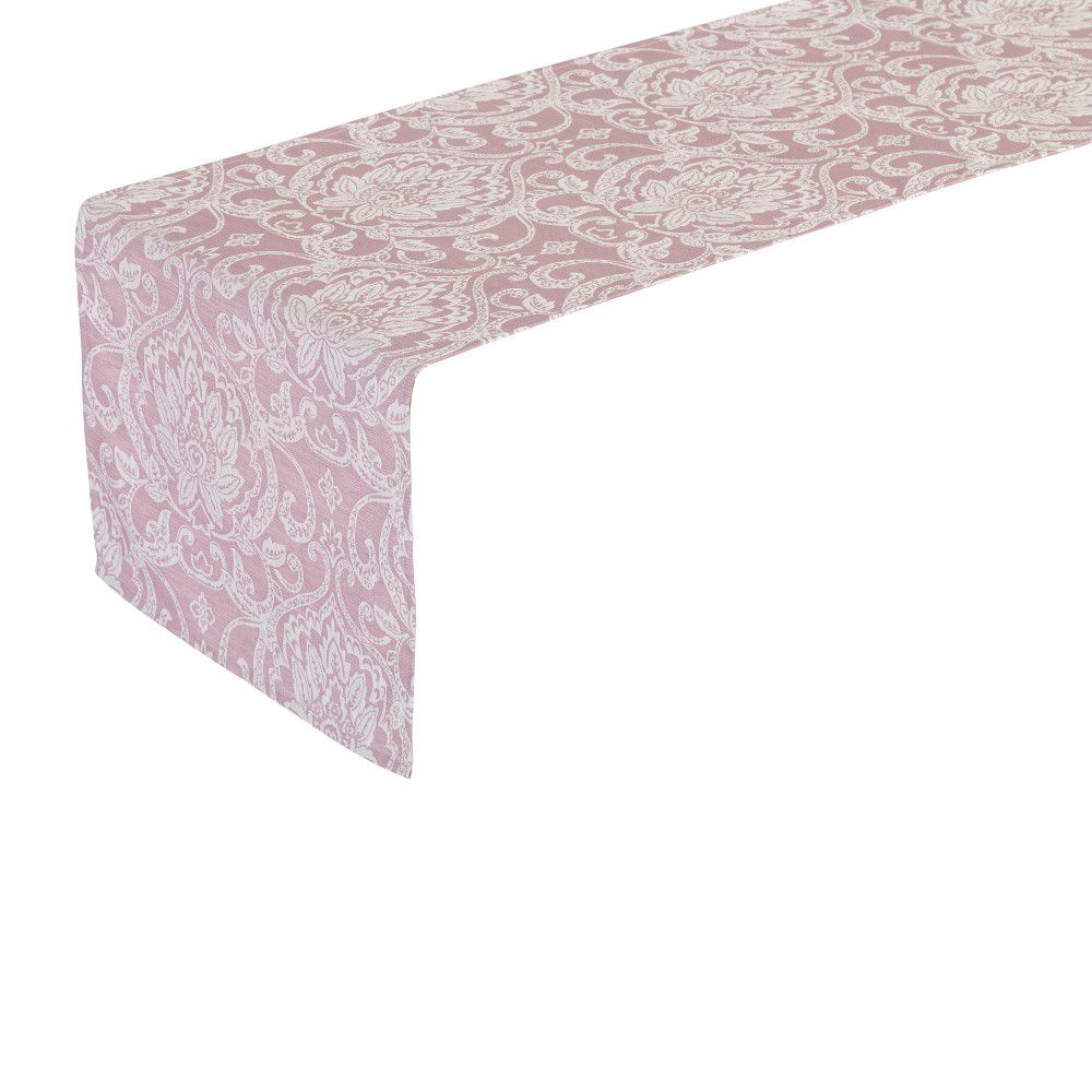 Růžový běhoun na stůl Unimasa Vintage, 150 x 45 cm - Bonami.cz