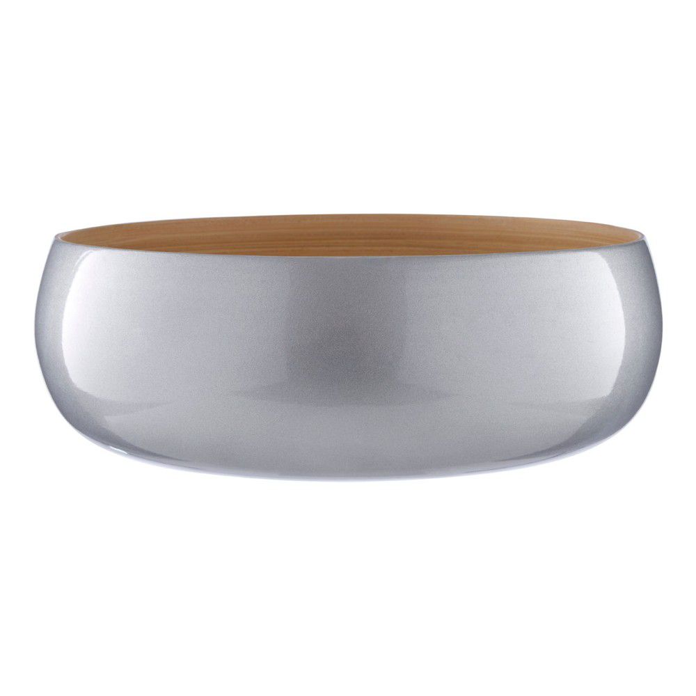 Bambusová miska ve stříbrné barvě Premier Housewares, ⌀ 30 cm - Bonami.cz