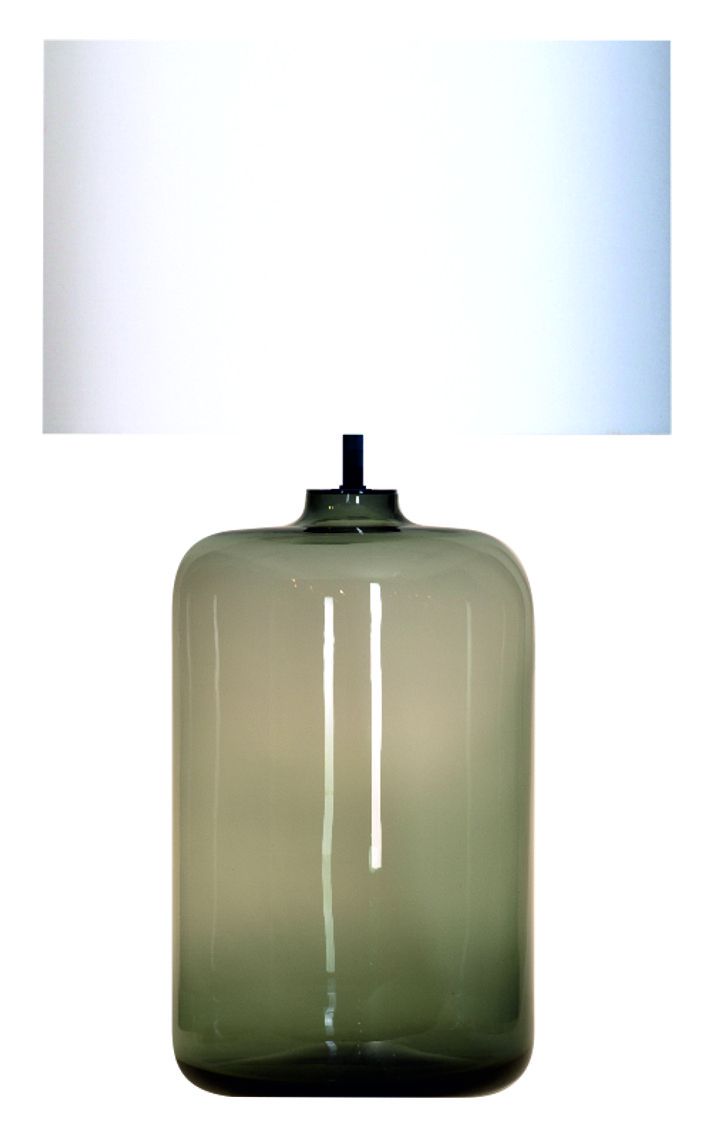 Stolní lampa s kouřovým sklem GOETEBORG - Osvětlení.com