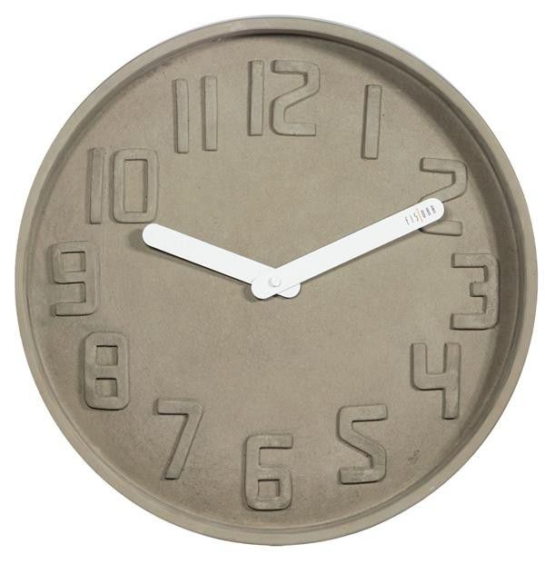 Designové nástěnné kameninové hodiny CL0127 Fisura 35cm - FORLIVING